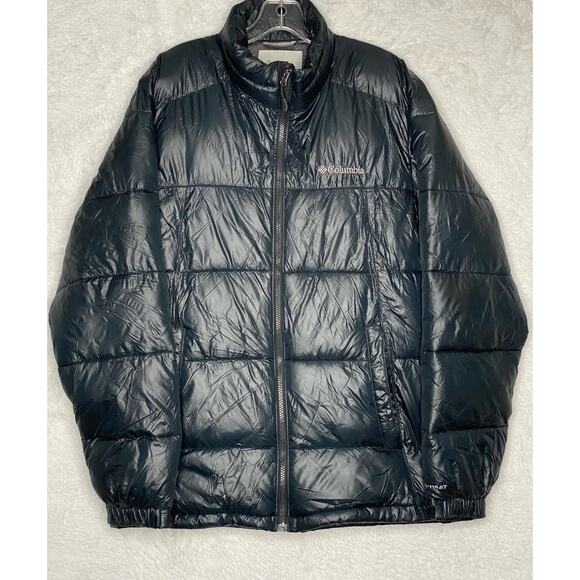 Columbia Mens Omni Heat Puffer Coat size Small Black - Picture 8 of 10